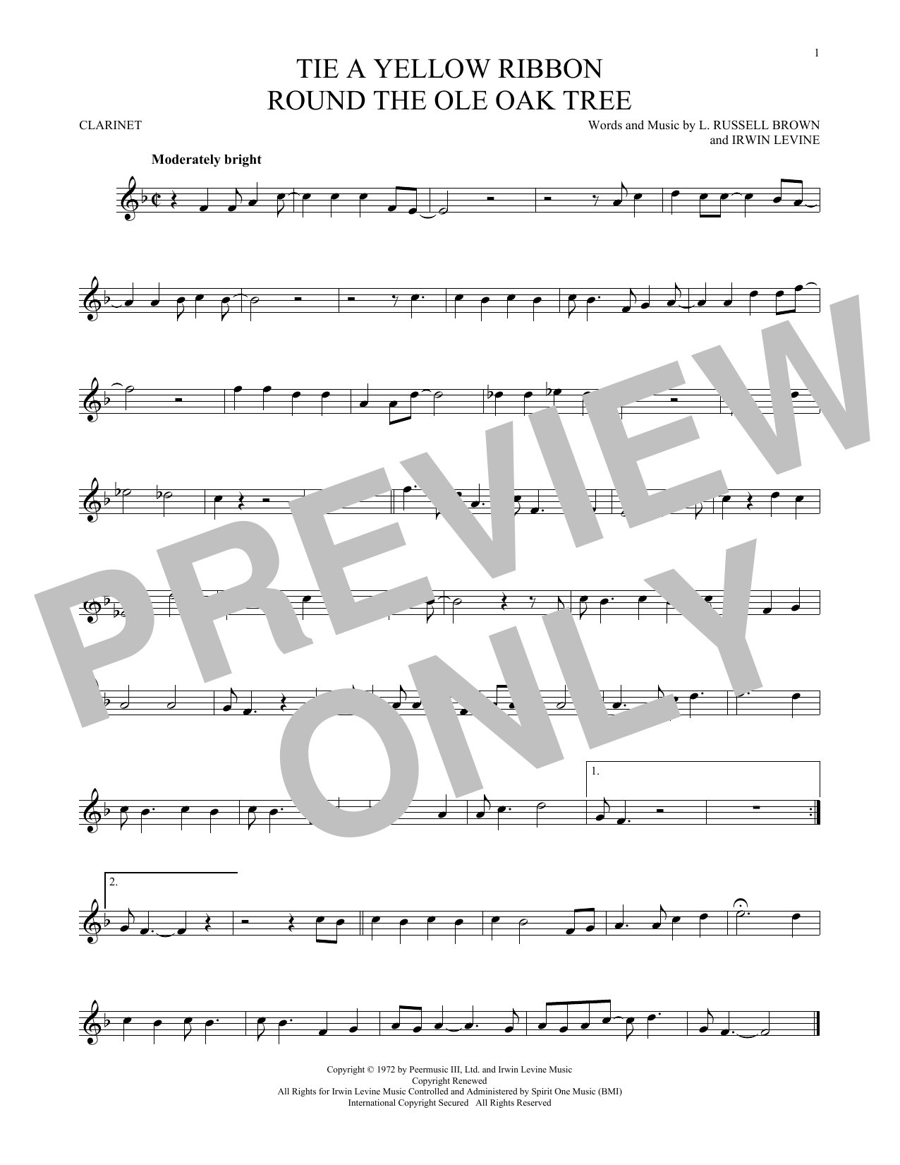 Dawn featuring Tony Orlando Tie A Yellow Ribbon Round The Ole Oak Tree sheet music notes and chords. Download Printable PDF.