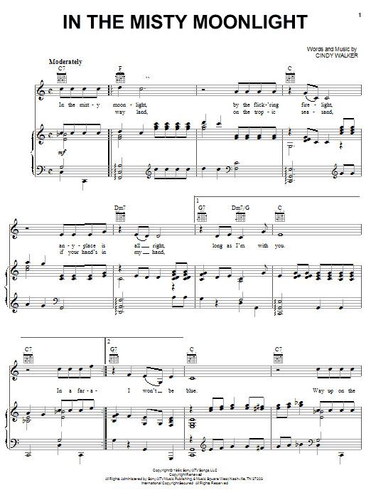 Learn to play Dean Martin In The Misty Moonlight sheet music for Piano, Vocal & Guitar Chords (Right-Hand Melody) in minutes. Price: 7.8900$ Dean Martin In The Misty Moonlight sheet music notes and chords arranged for Piano, Vocal & Guitar Chords (Right-Hand Melody)