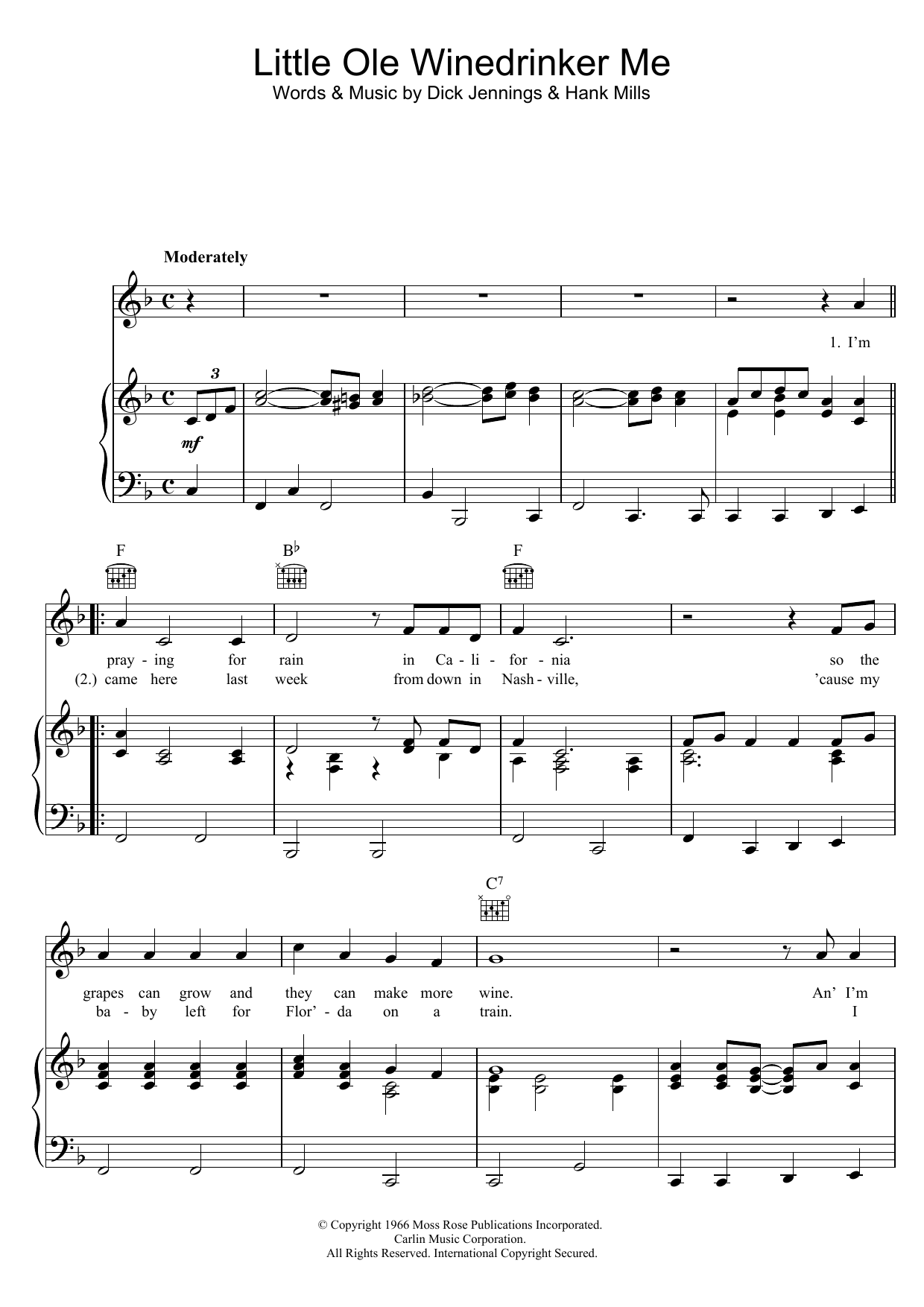Learn to play Dean Martin Little Ole Winedrinker Me sheet music for Piano, Vocal & Guitar Chords in minutes. Price: 7.8900$ Dean Martin Little Ole Winedrinker Me sheet music notes and chords arranged for Piano, Vocal & Guitar Chords