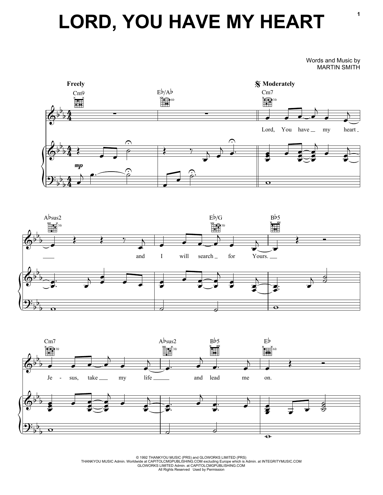 Delirious Lord, You Have My Heart sheet music notes and chords. Download Printable PDF.