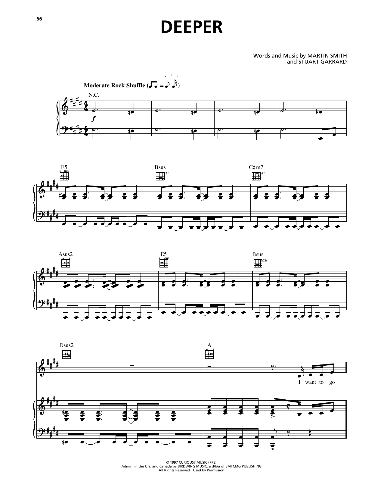 Delirious? Deeper sheet music notes and chords arranged for Guitar Tab