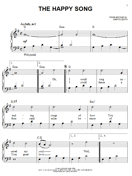 Delirious? The Happy Song sheet music notes and chords. Download Printable PDF.