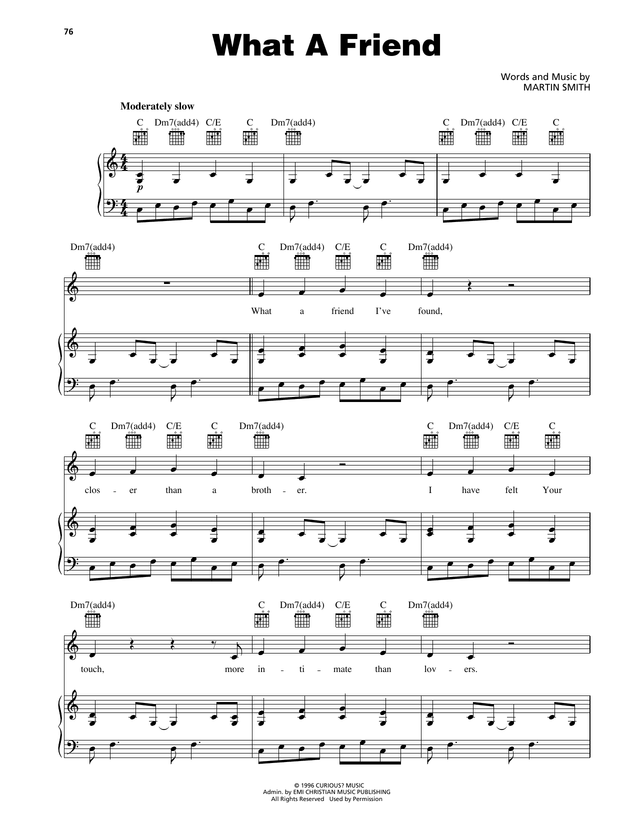 Learn to play Delirious? What A Friend sheet music for Piano, Vocal & Guitar Chords (Right-Hand Melody) in minutes. Price: 7.8900$ Delirious? What A Friend sheet music notes and chords arranged for Piano, Vocal & Guitar Chords (Right-Hand Melody)