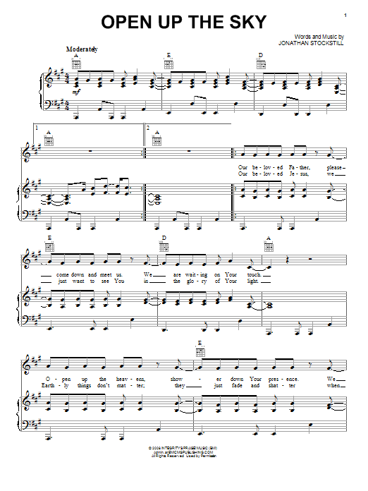 Learn to play Deluge Band Open Up The Sky sheet music for Piano, Vocal & Guitar Chords (Right-Hand Melody) in minutes. Price: 7.8900$ Deluge Band Open Up The Sky sheet music notes and chords arranged for Piano, Vocal & Guitar Chords (Right-Hand Melody)