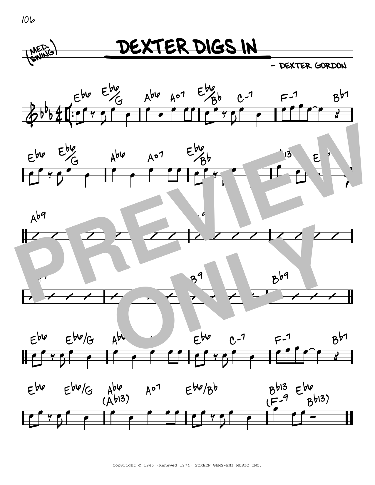 Learn to play Dexter Gordon Dexter Digs In sheet music for Real Book – Melody & Chords in minutes. Price: 5.9900$ Dexter Gordon Dexter Digs In sheet music notes and chords arranged for Real Book – Melody & Chords