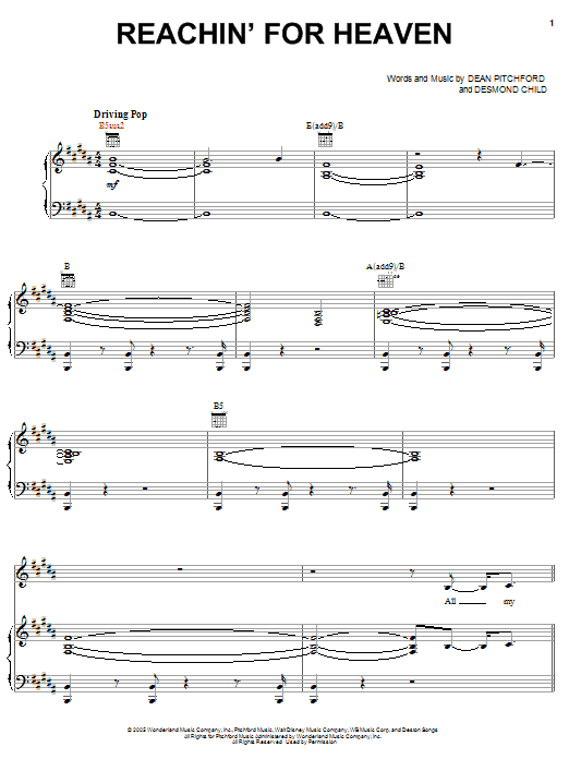 Learn to play Diana DeGarmo Reachin' For Heaven sheet music for Piano, Vocal & Guitar Chords (Right-Hand Melody) in minutes. Price: 7.8900$ Diana DeGarmo Reachin' For Heaven sheet music notes and chords arranged for Piano, Vocal & Guitar Chords (Right-Hand Melody)