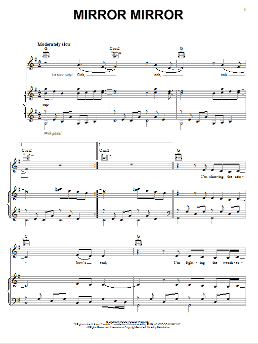 Diane Birch Mirror Mirror sheet music notes and chords. Download Printable PDF.