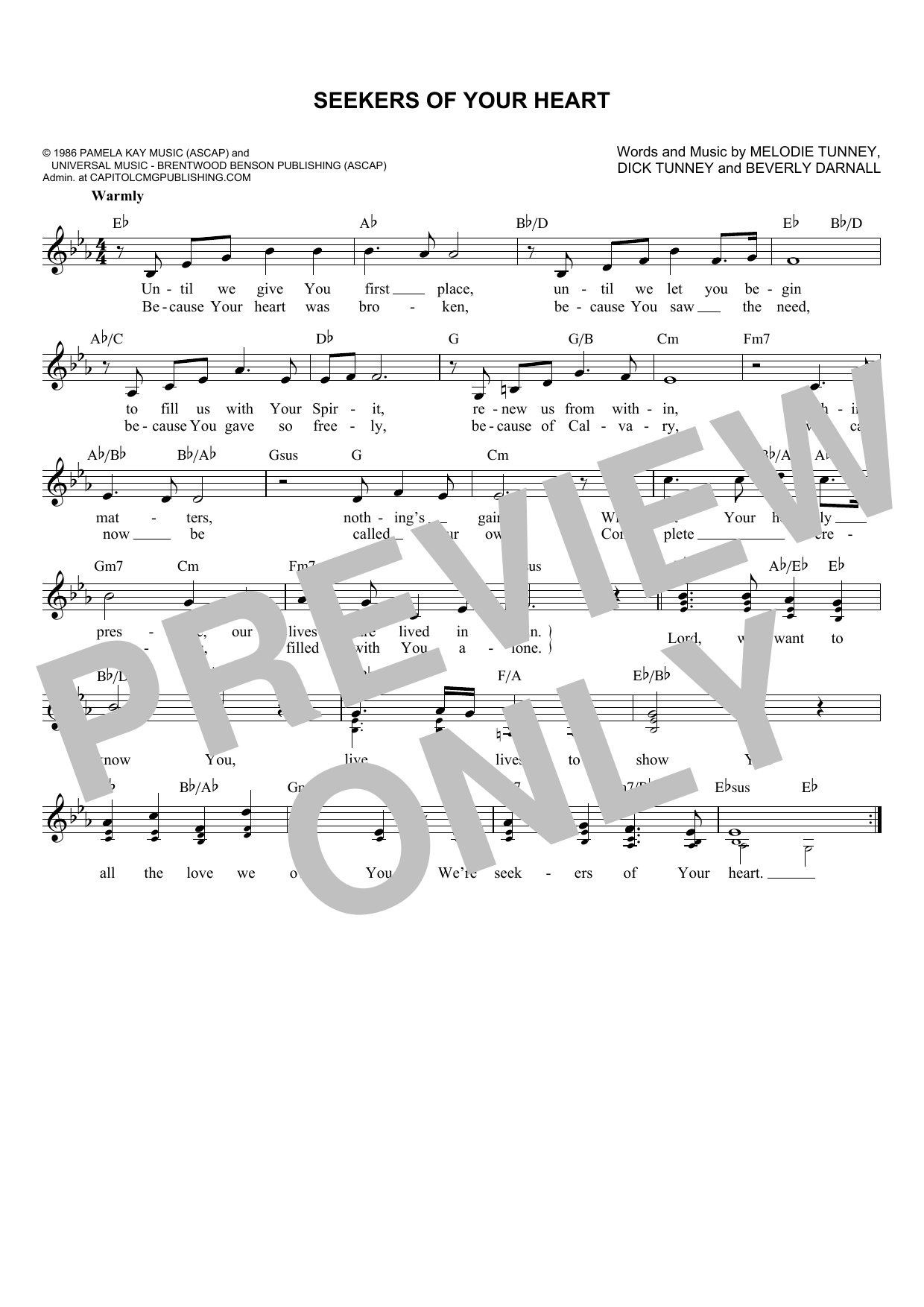 Dick & Mel Tunney Seekers Of Your Heart sheet music notes and chords. Download Printable PDF.