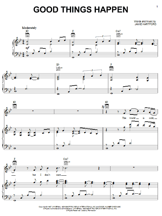 Learn to play Dierks Bentley Good Things Happen sheet music for Piano, Vocal & Guitar Chords (Right-Hand Melody) in minutes. Price: 7.8900$ Dierks Bentley Good Things Happen sheet music notes and chords arranged for Piano, Vocal & Guitar Chords (Right-Hand Melody)