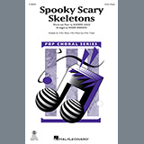 Download or print Andrew Gold Spooky Scary Skeletons (arr. Roger Emerson) Sheet Music Printable PDF 6-page score for Halloween / arranged 2-Part Choir SKU: 1523986