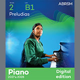 Download or print Balys Dvarionas Preludias (Grade 2, list B1, from the ABRSM Piano Syllabus 2027 & 2028) Sheet Music Printable PDF 2-page score for Classical / arranged Piano Solo SKU: 2024684