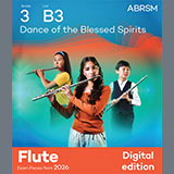 Download or print Christoph Gluck Dance of the Blessed Spirits (Grade 3, list B3, from the ABRSM Flute Syllabus from 2026) Sheet Music Printable PDF 3-page score for Classical / arranged Flute Solo SKU: 1765758
