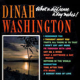 Download or print Dinah Washington What A Diff'rence A Day Made Sheet Music Printable PDF 3-page score for Jazz / arranged Piano, Vocal & Guitar Chords (Right-Hand Melody) SKU: 26263