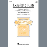 Download or print Emily Crocker Exsultate Justi Sheet Music Printable PDF 11-page score for Festival / arranged 2-Part Choir SKU: 1625211