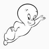 Download or print Fred Kern Casper The Friendly Ghost Sheet Music Printable PDF 3-page score for Children / arranged Educational Piano SKU: 99285