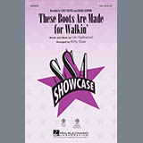 Download or print Jessica Simpson These Boots Are Made For Walkin' (arr. Kirby Shaw) Sheet Music Printable PDF 11-page score for Pop / arranged SSA Choir SKU: 1693375