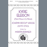 Download or print Johann Adolf Hasse Kyrie Eleison (from Mass In G Minor) Sheet Music Printable PDF 11-page score for Concert / arranged SATB Choir SKU: 460028