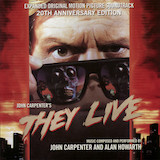 Download or print John Carpenter They Live Sheet Music Printable PDF 3-page score for Film/TV / arranged Piano Solo SKU: 1718531