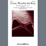 Download or print Lloyd Larson Come, Worship The King Sheet Music Printable PDF 11-page score for Sacred / arranged SATB Choir SKU: 1756546