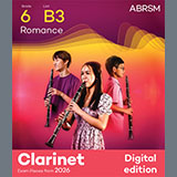 Download or print Ludwig Wiedemann Romance (Grade 6, list B3, from the ABRSM Clarinet Syllabus from 2026) Sheet Music Printable PDF 6-page score for Classical / arranged Clarinet Solo SKU: 1765124