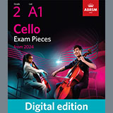 Download or print Maria Theresia Paradis Da eben seinen Lauf volbracht (Grade 2, A1, from the ABRSM Cello Syllabus from 2024) Sheet Music Printable PDF 3-page score for Classical / arranged Cello Solo SKU: 1341846
