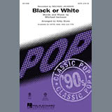 Download or print Michael Jackson Black Or White (arr. Kirby Shaw) Sheet Music Printable PDF 1-page score for Pop / arranged SAB Choir SKU: 98691