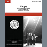 Download or print Pharrell Williams Happy (from Despicable Me 2) (arr. Adam Scott) Sheet Music Printable PDF 12-page score for Barbershop / arranged SSAA Choir SKU: 450593