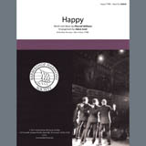 Download or print Pharrell Williams Happy (from Despicable Me 2) (arr. Adam Scott) Sheet Music Printable PDF 13-page score for Barbershop / arranged TTBB Choir SKU: 407067