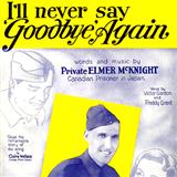 Download or print Robert Rupen I'll Never Say Goodbye Again Sheet Music Printable PDF 2-page score for Standards / arranged Piano, Vocal & Guitar Chords SKU: 116364
