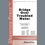 Download or print Simon & Garfunkel Bridge Over Troubled Water (arr. Mark Hayes) Sheet Music Printable PDF 14-page score for Folk / arranged SATB Choir SKU: 478555