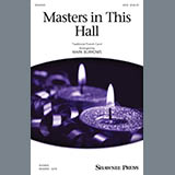 Download or print Traditional French Carol Masters In This Hall (arr. Mark Burrows) Sheet Music Printable PDF 15-page score for Christmas / arranged SATB Choir SKU: 430135