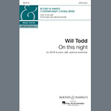 Download or print Will Todd On This Night Sheet Music Printable PDF 14-page score for Christmas / arranged SATB Choir SKU: 2109722