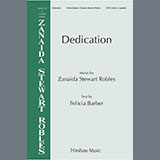 Download or print Zanaida Stewart Robles Dedication Sheet Music Printable PDF 19-page score for Sacred / arranged SSAA Choir SKU: 1664771