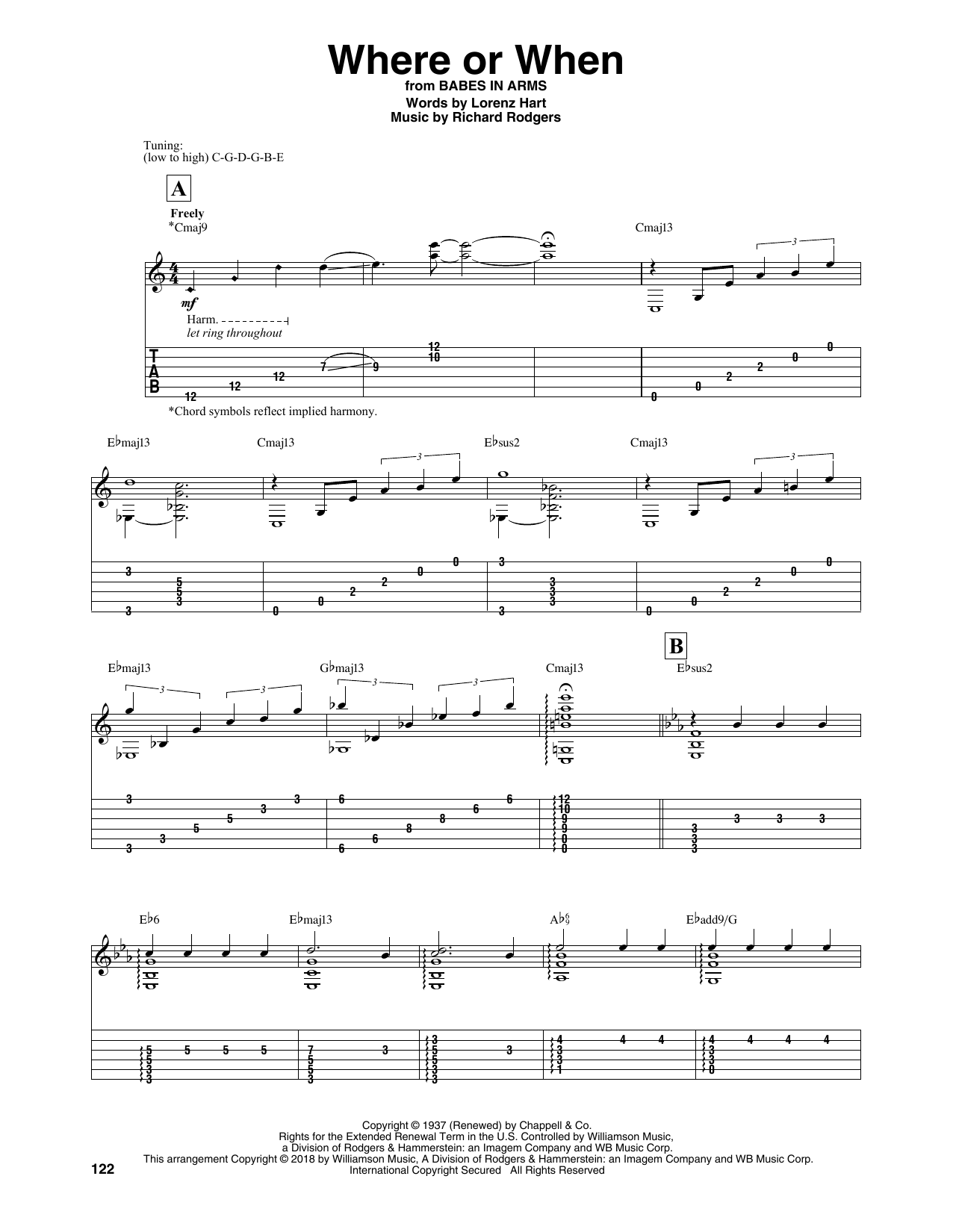 Dion & The Belmonts Where Or When sheet music notes and chords. Download Printable PDF.