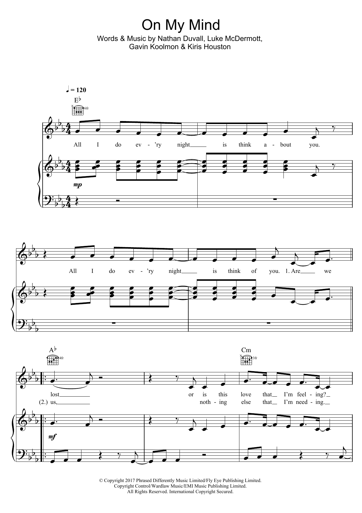 Learn to play Disciples On My Mind sheet music for Piano, Vocal & Guitar Chords in minutes. Price: 7.8900$ Disciples On My Mind sheet music notes and chords arranged for Piano, Vocal & Guitar Chords
