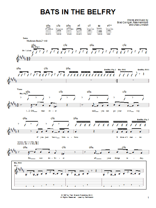 Learn to play Dispatch Bats In The Belfry sheet music for Guitar Tab in minutes. Price: 7.8900$ Dispatch Bats In The Belfry sheet music notes and chords arranged for Guitar Tab
