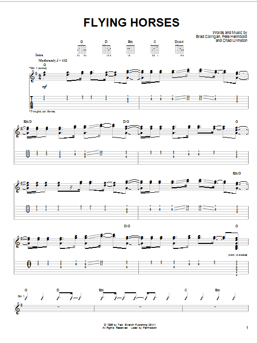 Learn to play Dispatch Flying Horses sheet music for Guitar Tab in minutes. Price: 7.8900$ Dispatch Flying Horses sheet music notes and chords arranged for Guitar Tab