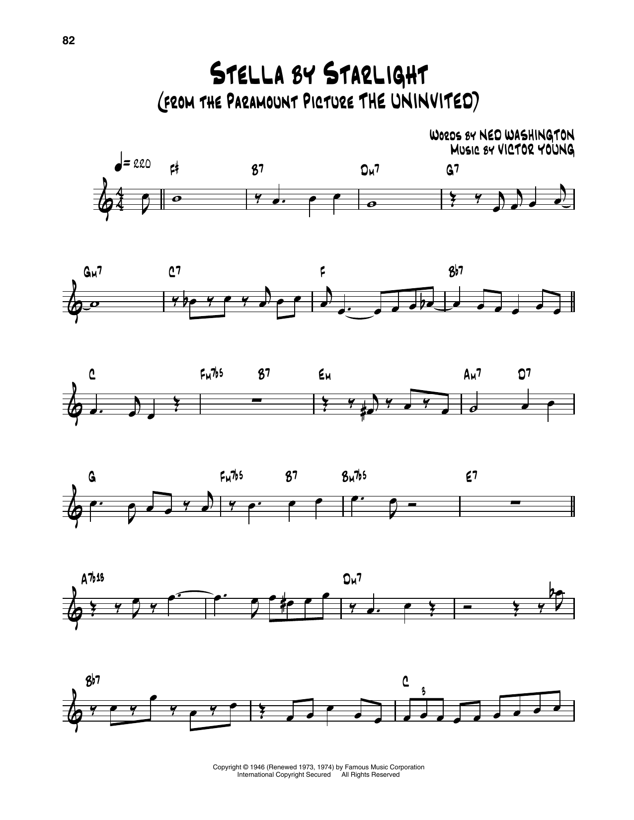 Learn to play Dizzy Gillespie Stella By Starlight sheet music for Trumpet Transcription in minutes. Price: 5.9900$ Dizzy Gillespie Stella By Starlight sheet music notes and chords arranged for Trumpet Transcription