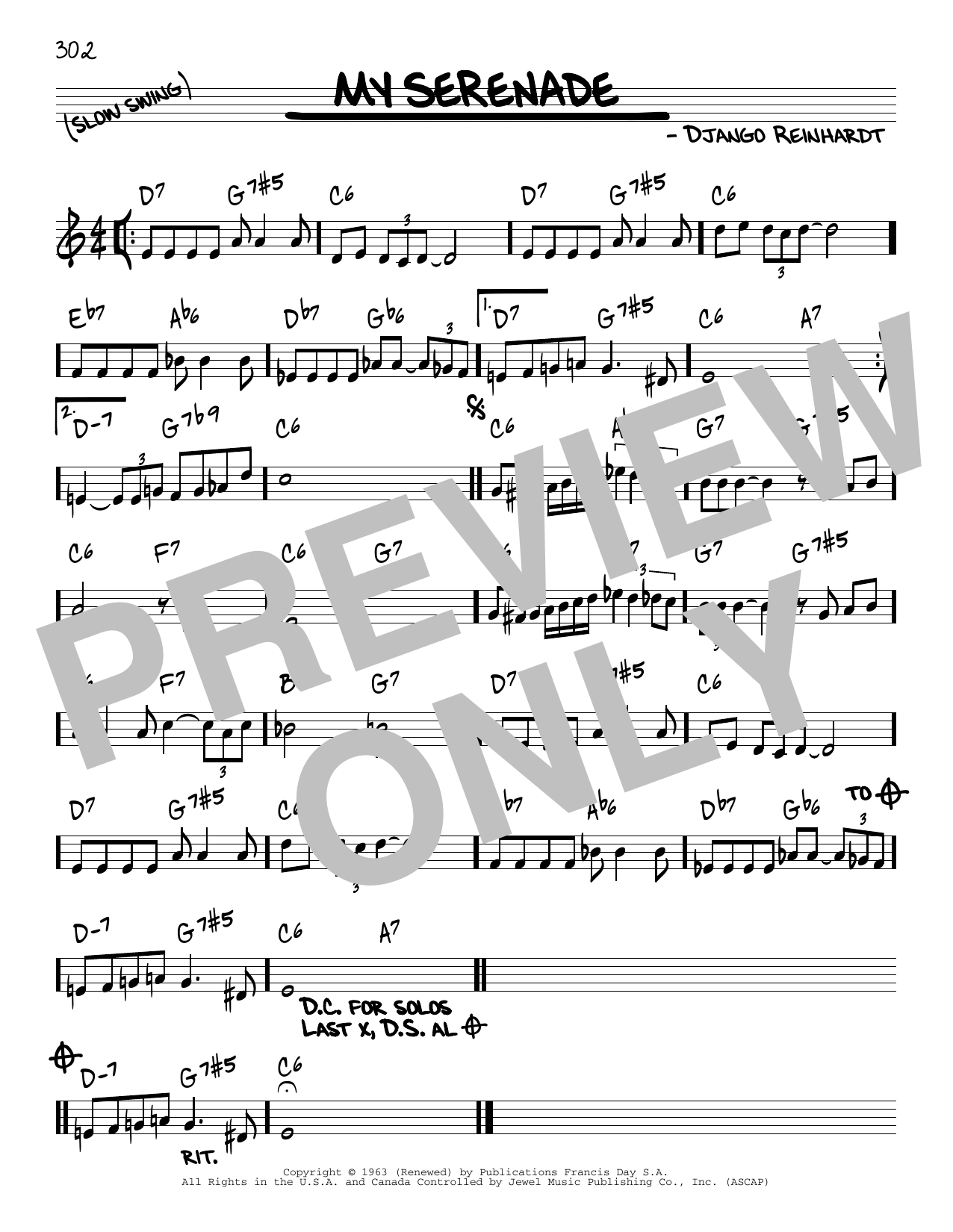 Learn to play Django Reinhardt My Serenade sheet music for Guitar Tab in minutes. Price: 7.8900$ Django Reinhardt My Serenade sheet music notes and chords arranged for Guitar Tab