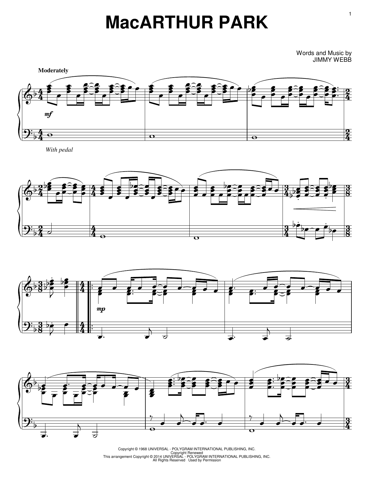 Donna Summer MacArthur Park sheet music notes and chords. Download Printable PDF.