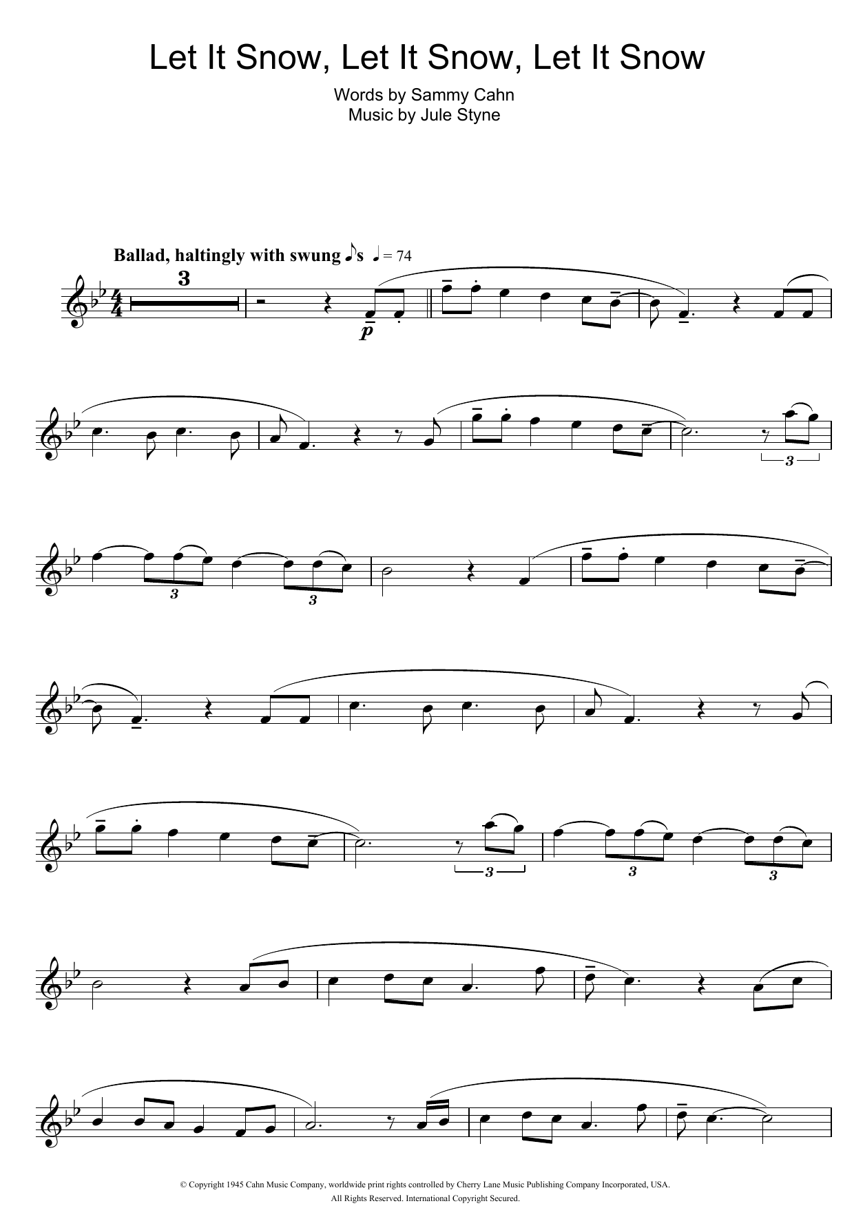 Doris Day Let It Snow! Let It Snow! Let It Snow! sheet music notes and chords. Download Printable PDF.