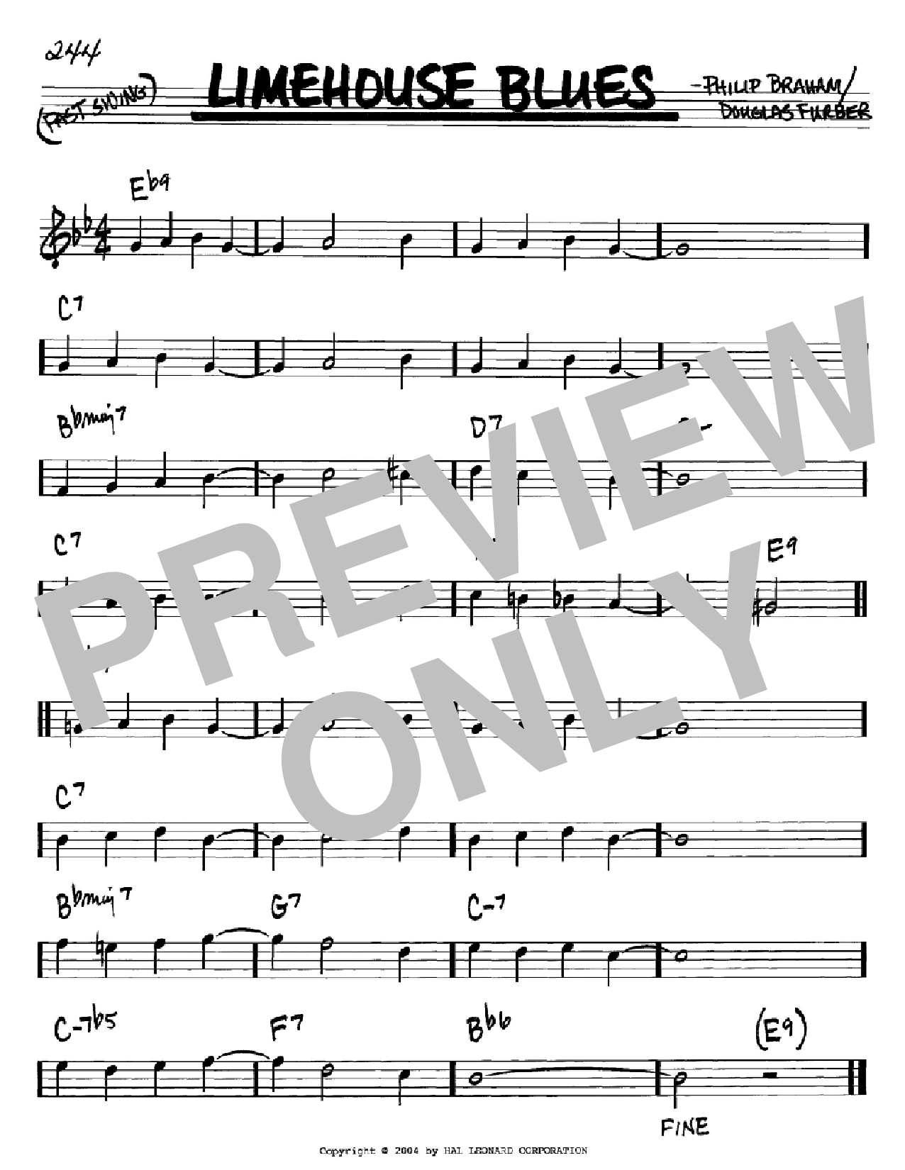 Douglas Furber Limehouse Blues sheet music notes and chords. Download Printable PDF.