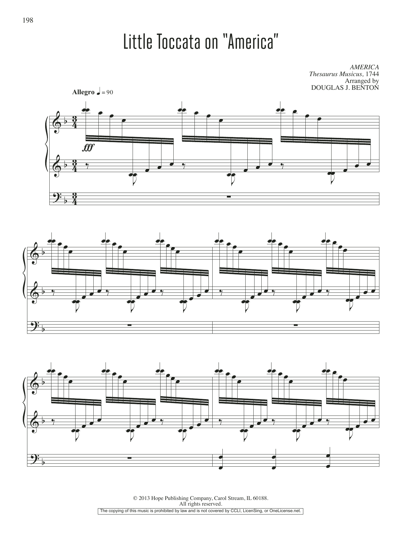Learn to play Douglas J. Benton Little Toccata on Douglas J. Benton Little Toccata on