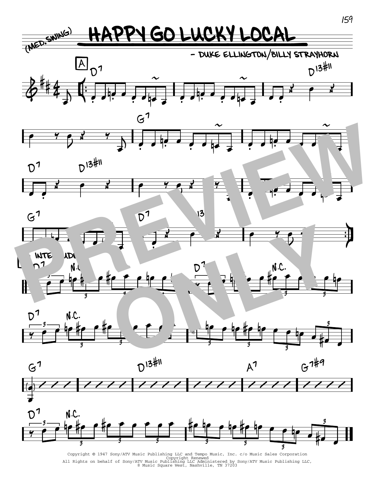 Learn to play Duke Ellington Happy Go Lucky Local sheet music for Real Book – Melody & Chords in minutes. Price: 5.9900$ Duke Ellington Happy Go Lucky Local sheet music notes and chords arranged for Real Book – Melody & Chords