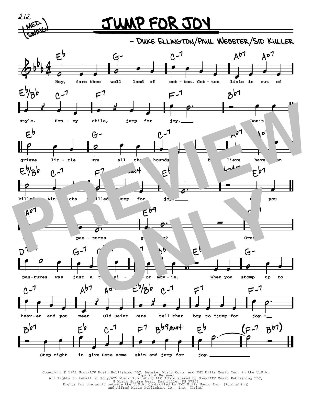 Learn to play Duke Ellington Jump For Joy (High Voice) sheet music for Real Book – Melody, Lyrics & Chords in minutes. Price: 5.9900$ Duke Ellington Jump For Joy (High Voice) sheet music notes and chords arranged for Real Book – Melody, Lyrics & Chords