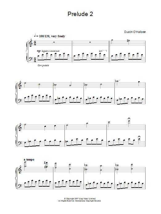 Learn to play Dustin O'Halloran Prelude No.2 (from the Audi A5 ad) sheet music for Piano Solo in minutes. Price: 7.8900$ Dustin O'Halloran Prelude No.2 (from the Audi A5 ad) sheet music notes and chords arranged for Piano Solo