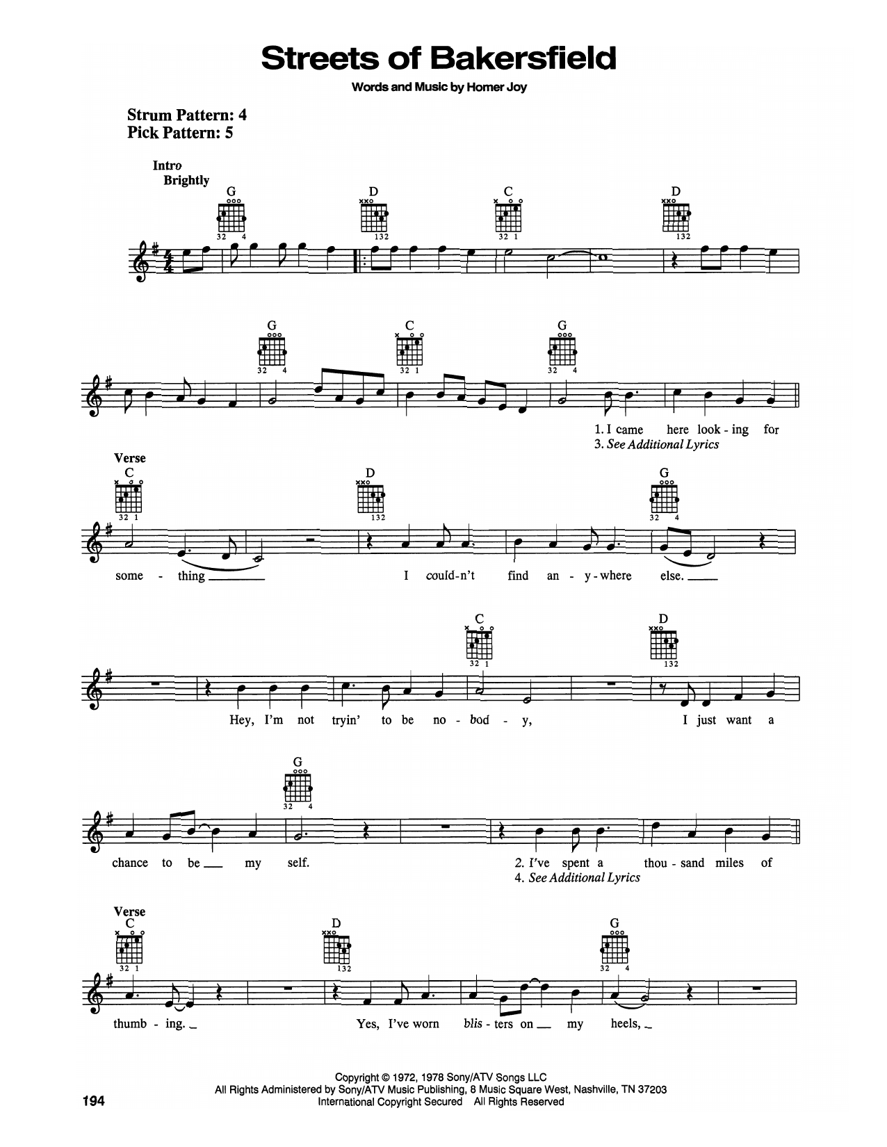 Dwight Yoakam & Buck Owens Streets Of Bakersfield sheet music notes and chords. Download Printable PDF.