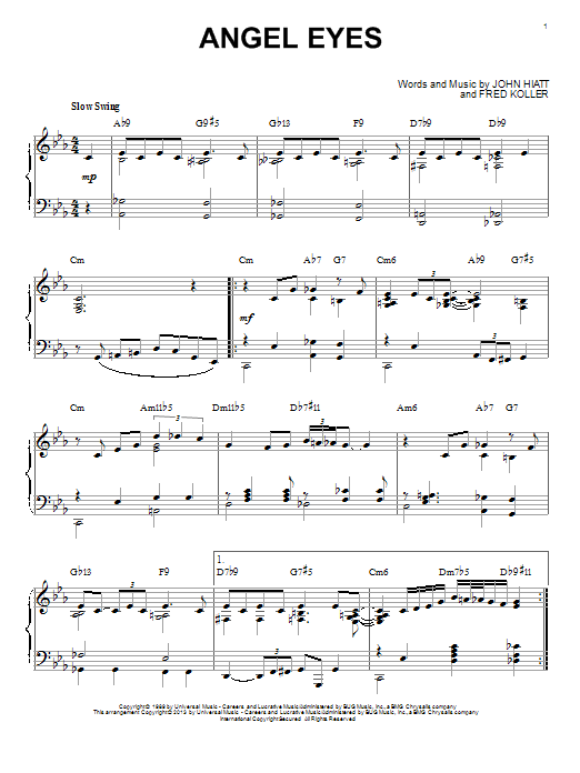 Earl Brent Angel Eyes [Jazz version] (arr. Brent Edstrom) sheet music notes and chords. Download Printable PDF.