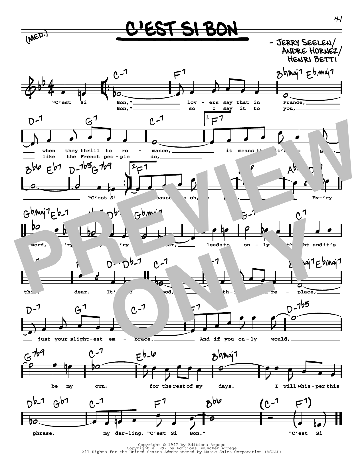 Learn to play Eartha Kitt C'est Si Bon (High Voice) sheet music for Real Book – Melody, Lyrics & Chords in minutes. Price: 5.9900$ Eartha Kitt C'est Si Bon (High Voice) sheet music notes and chords arranged for Real Book – Melody, Lyrics & Chords