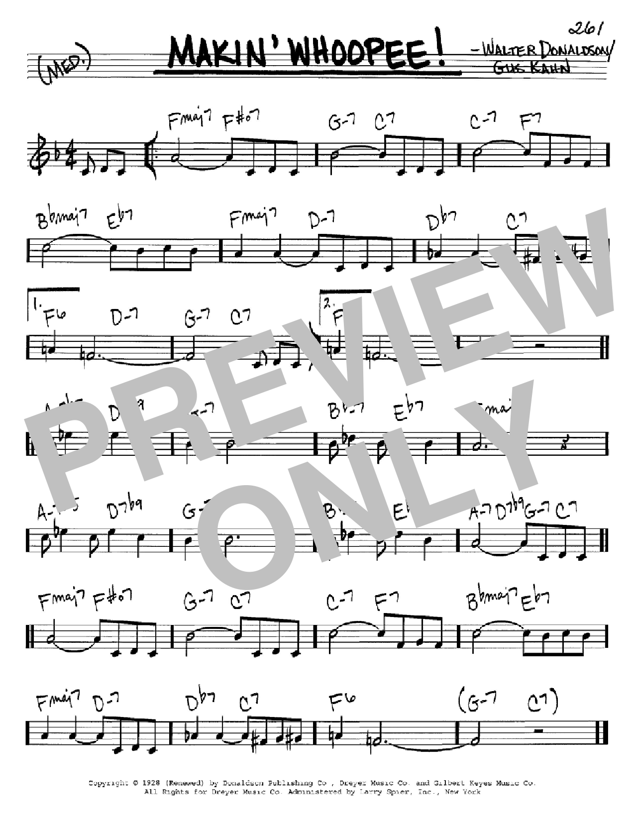 Eddie Cantor Makin' Whoopee! sheet music notes and chords. Download Printable PDF.